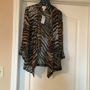 Chico’s light animal jacket